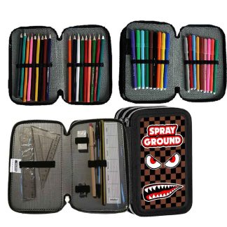 Spraygrounds Astuccio Scuola  portacolori 3 cerniere zip