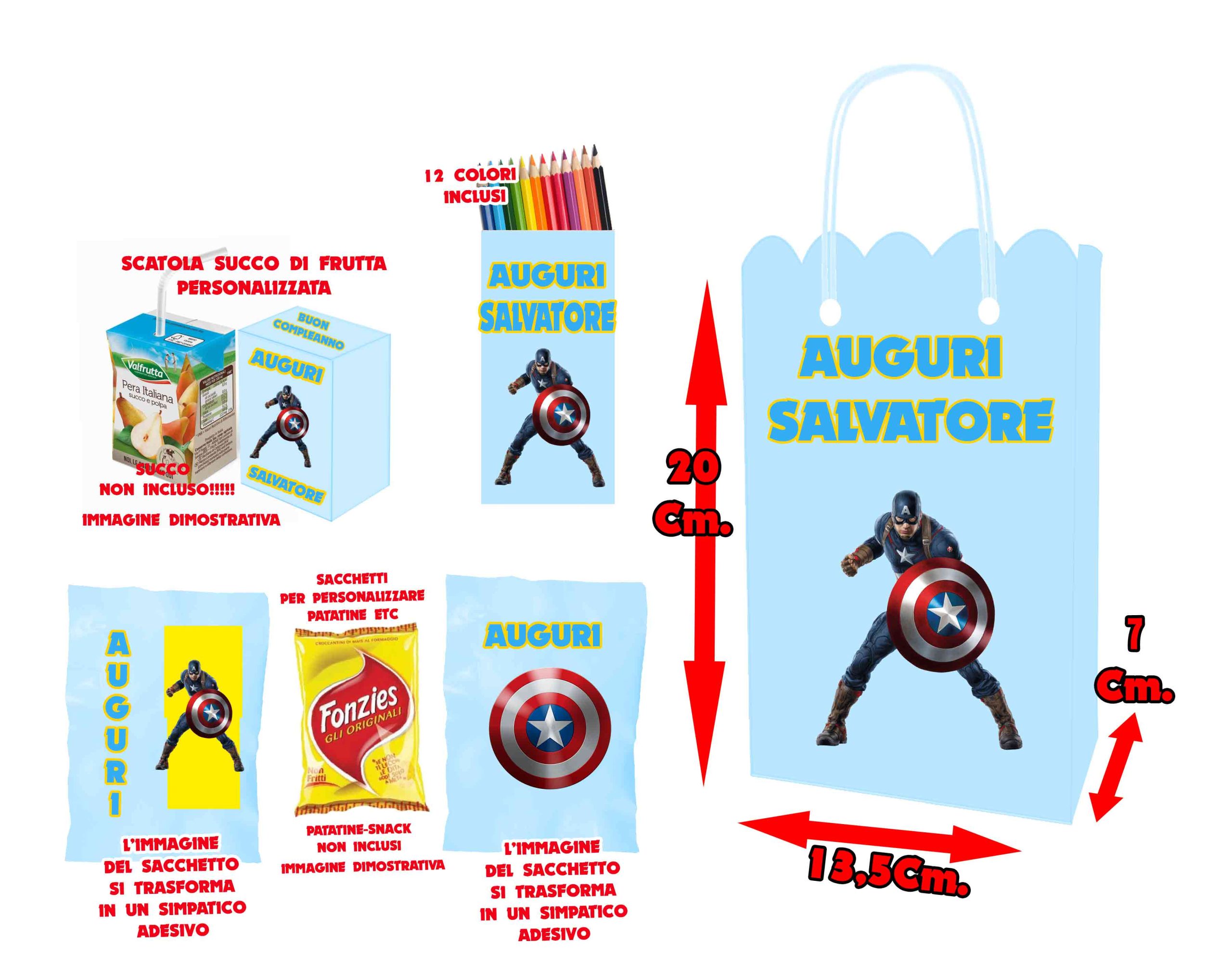 Avengers and friends Kit festa per regalini dopo festa