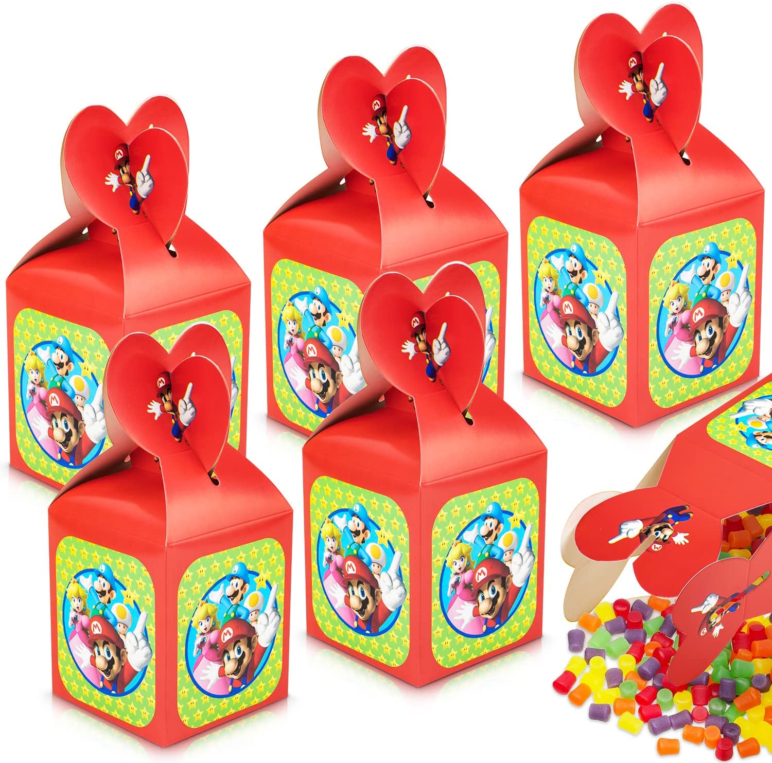 Super Mario Gift Box  Festa a tema mario, Torte di caramelle