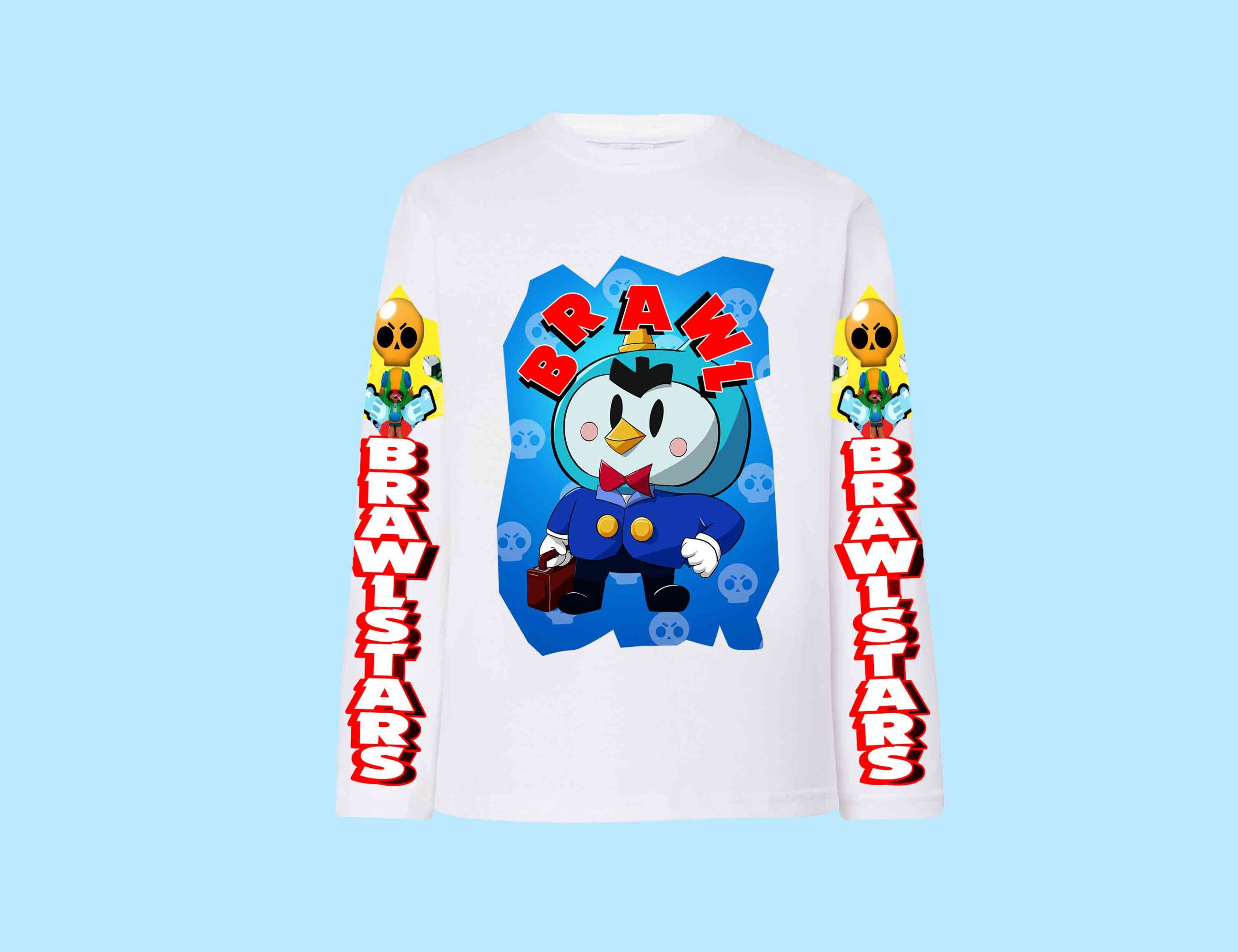 Brawl Mr.P T shirt Cotone 100% manica lunga 0557