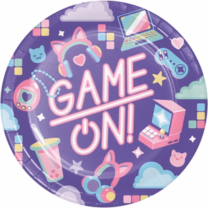 Digital Game Party Supplies Piatti per festa compleanno 8 pezzi Digital Game Supplies